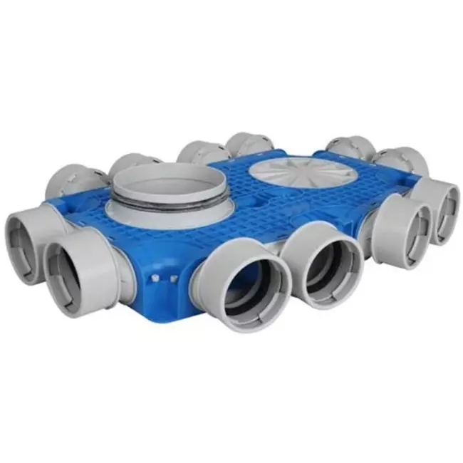 Vent-Axia Uniflexplus ventilatie verdeelbox 12x Ø90 mm met tuit Ø180 mm