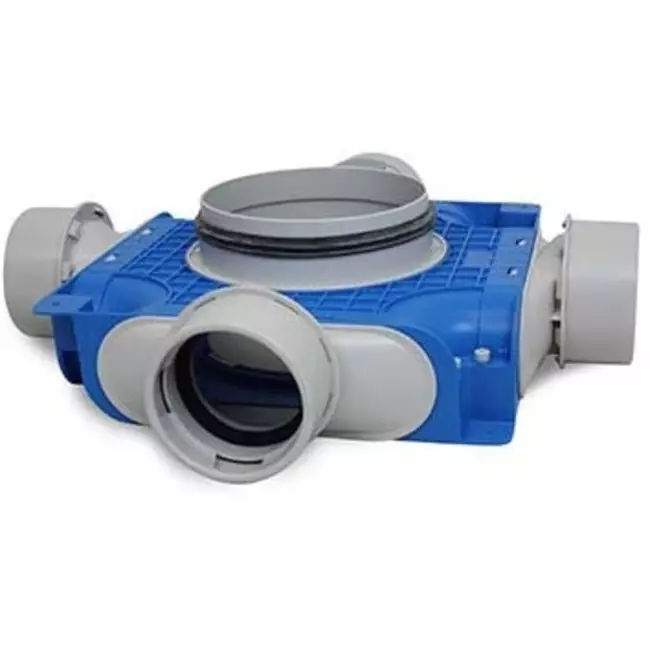 Vent-Axia Uniflexplus ventilatie verdeelbox 4x Ø90 mm met tuit Ø125 mm