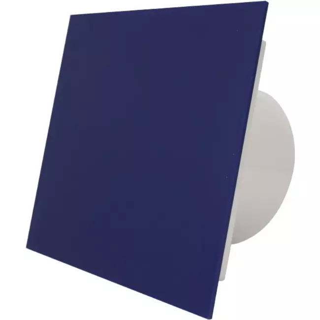 Air Roxy badkamerventilator met aansluitdiameter 125 mm met timer – kunststof front blauw