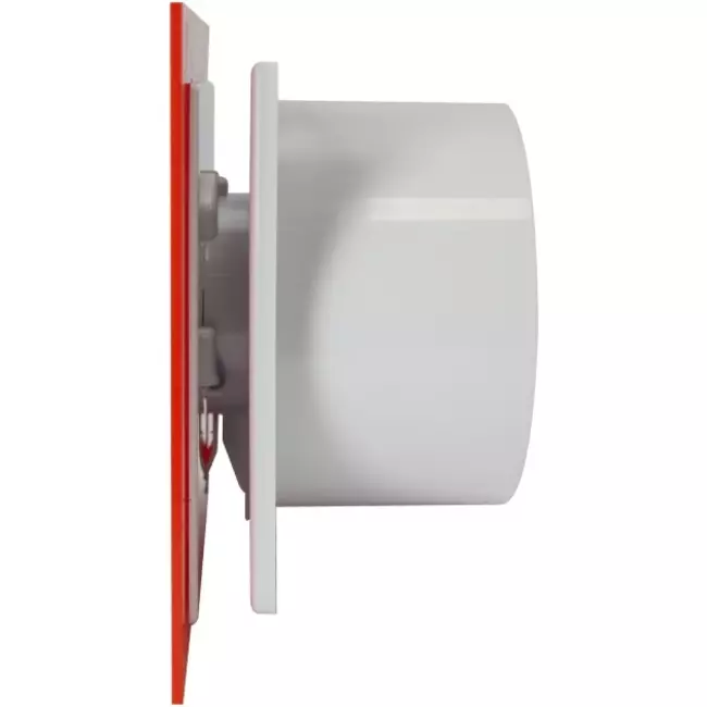 Air Roxy badkamerventilator met aansluitdiameter 125 mm - kunststof front rood