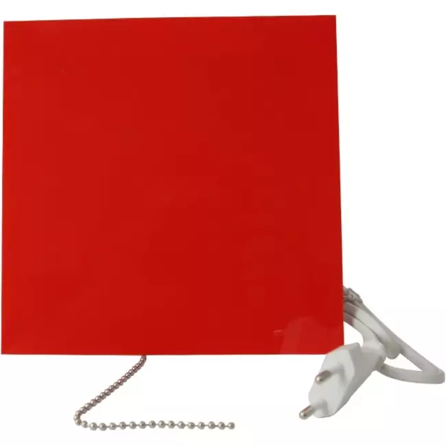 Air Roxy vmc salle de bain avec diamètre de raccordement 100 mm avec cordon de tirage et fiche - front en plastique rouge