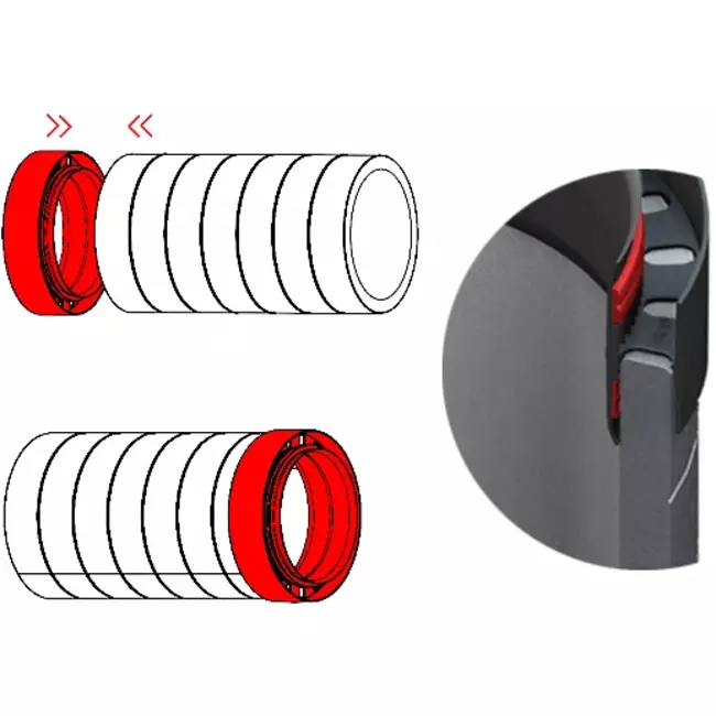 Verbindingsstuk voor geïsoleerde buis diameter 160mm