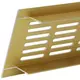 Plintrooster aluminium - goud L=300mm x H=40mm -RA430G