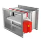 Brandklep rechthoekig handbediend - E-FD25 100x300 R