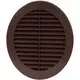 Grille à ailettes diamètre 150 mm marron - VR150B