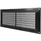 Grille de ventilation rectangulaire grillagée 130 x 300 noir - VR1330M