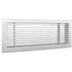 Staafrooster voor wandmontage met klemveren - 1200x200 mm