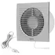 Vmc salle de bain Ø100 mm argent avec fiche et cordon de tirage - standard EE100WPS