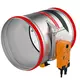 Brandklep rond 315 mm servomotor 24V - E-FDC25 D315 M24 S