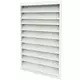 Buitenmuurrooster gegalvaniseerd staal 200x300 - RAL 9010