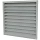 Buitenmuurrooster gegalvaniseerd staal 400x400
