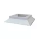 DOS ongeïsoleerde aluminium dakopstand 1100 x 400