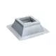 Itho Daalderop rebord de toiture pointure du pied 2 RAL 9010 - DMP 526 ebord de toiture Itho pointure du pied 2 RAL 9010 - DMP 526