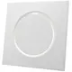 Ventilatieventiel toevoer metaal vierkant Ø125 mm wit met klemveren - DVSQ-P125