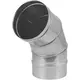 Kachelpijp Ø 200 mm RVS enkelwandige bocht 60°