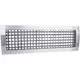 Grille de conduit à double réglage 425x325 mm pour soufflage d'air - conduit rigide galvanisé de diamètre 900-2400 mm