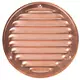 Metalen ventilatierooster rond Ø125 mm koper - MR125Cu