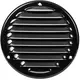Metalen ventilatierooster rond Ø125 mm zwart - MR125M - RAL9005