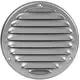 Grille de ventilation métal ronde 100 mm gris - MR100P - RAL9006