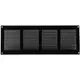 Grille métal 400 x 150 mm noir - MR4015M - RAL9005