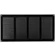 Grille métal 400 x 200 mm noir - MR4020M - RAL9005