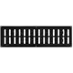 Grille métal réglable 500 x 150 mm noir - MR5015RM - RAL9005