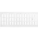 Grille métal réglable 500 x 200 mm blanc - MR5020R - RAL9016