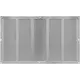 Grille métal 500 x 300 mm zinc - MR5030Zn
