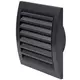 Muurrooster 150x150 mm diameter 100 mm antraciet - ND10A