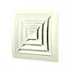 Grille de plafond carrée 150 x 150 mm diamètre : 100 blanc - ND10G