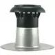 Aération pour toit plat avec capuchon en plastique Ø 150-160 mm
