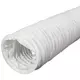 PVC 125 mm flexibele witte slang - 6 m
