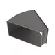 Bocht 45 graden horizontaal B=200 mm x H=150 mm