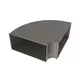 Bocht 90 graden horizontaal B=1000 mm x H=400 mm