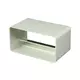 Clapet anti-retour rectangulaire en plastique 110 x 55 - KV