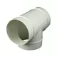 Rond kunststof T-stuk diameter: 100 mm AT100