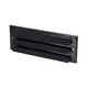 Grille murale extérieure montée en saillie 300mm x 100mm NOIR