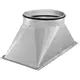 Ruck® overgang kanaal/pijp - 500x250 - Ø250 met rubber afdichting (UKR 5025 03)