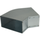 Instort ventilatiekanaal bocht 45 graden 300x80 horizontaal