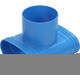 Wavin Ventiza T-stuk PVC ovaal 235x80 mm met diameter 160 mm M/M/M