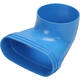 Wavin Ventiza Élément terminal 90 degrés PVC ovale 235x80x100 mm par diamètre 160 mm M/M
