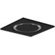 Diffuseur plafonnier rond en acier pour soufflage et extraction 595x595 mm - 160 mm - RAL 9005
