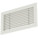 Staafrooster aluminium – met klemveren – 300x150 mm – RAL 9010