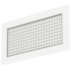 Grille murale en aluminium avec grille fixe - avec ressorts de friction - 400x200 mm - RAL 9016