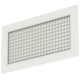 Grille murale en aluminium avec grille fixe - avec ressorts de friction - 500x400 mm - RAL 9010