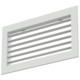 Wandrooster aluminium enkel instelbaar met regelklep – met klemveren – 300x150 mm – RAL 9016