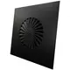 Wervelrooster vaste lamellen 400mm vierkant - SWS 400 RAL 9005 30% glans