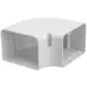 ClimaConnect 90° platte bocht voor montagekanaal 100 mm - RAL 9010