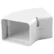 ClimaConnect 45° platte bocht voor montagekanaal 100 mm - RAL 9010