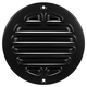 Grille extérieure ronde 125 mm aluminium - RAL9005 30% brillant
